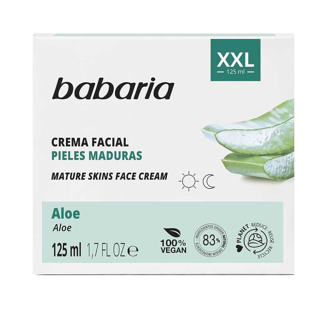 کرم مرطوب کننده و آبرسان صورت باباریا مدل آلوورا XXL حاوی عصاره آلوورا خالص حجم 125 میل
