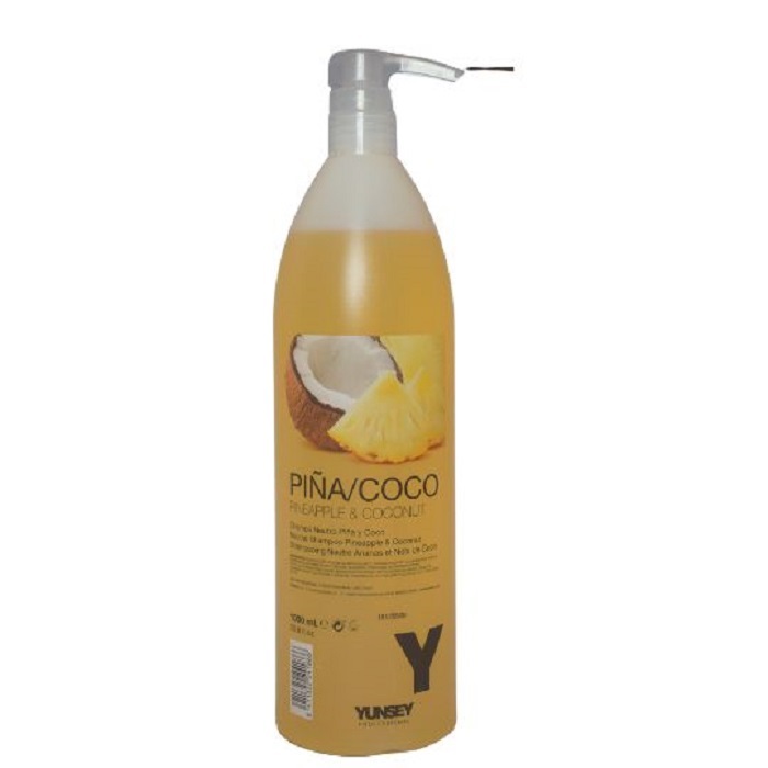 شامپو  با رایحه نارگیل و آناناس حجم 1000 میلی  یانسی