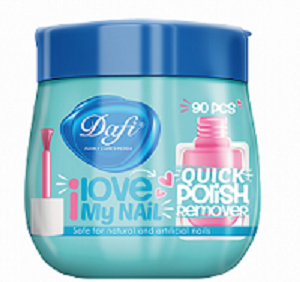 دستمال مرطوب لاک پاک کن قوطی دافی