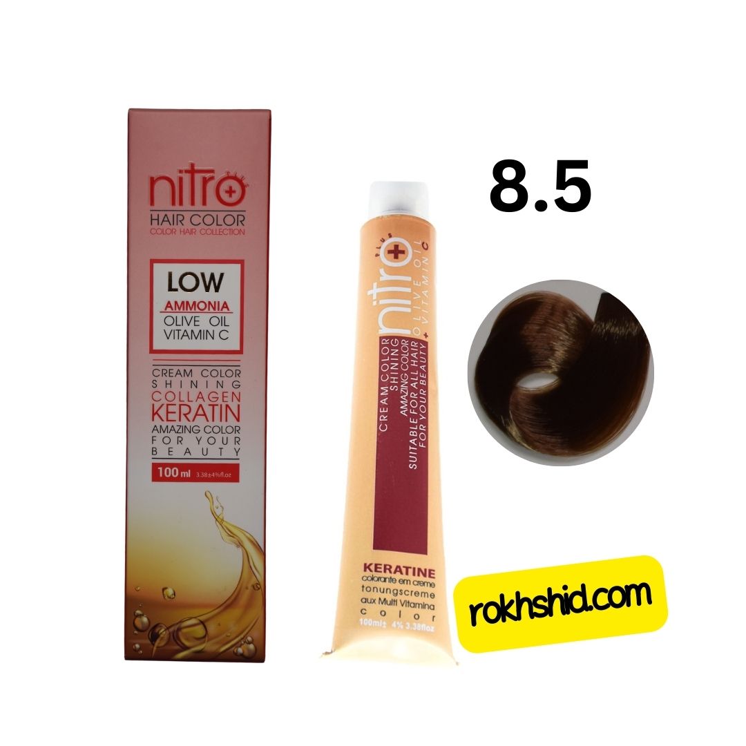 رنگ مو نیترو  پلاس بلوند طلایی روشن شماره8.5