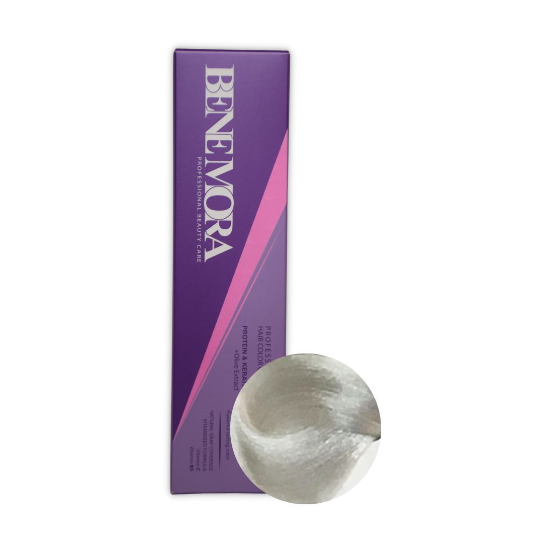 رنگ مو بن مورا شماره 10.02 حجم 100 میلی لیتر رنگ بلوند دودی فوق العاده روشن