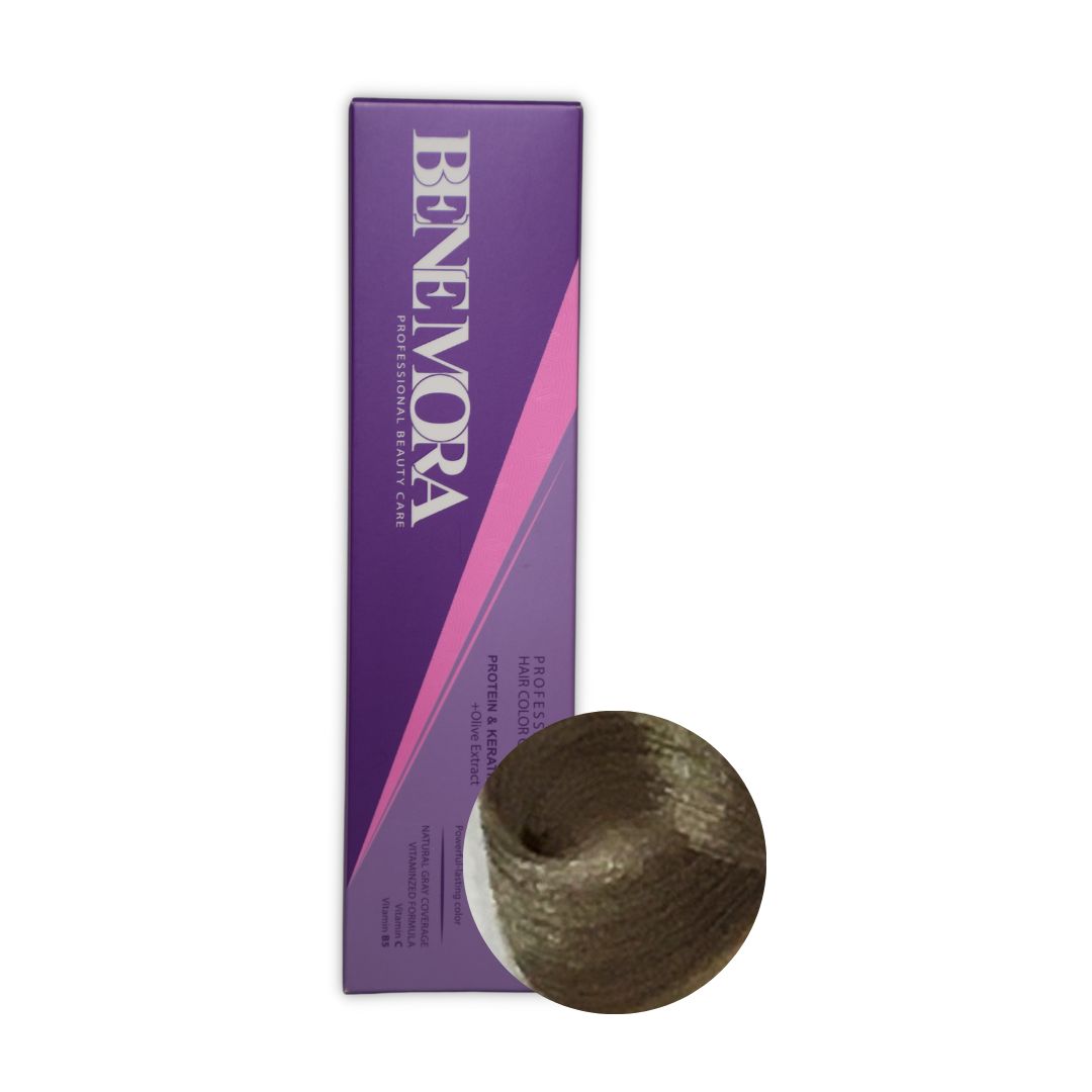 رنگ مو بن مورا شماره 7.13 حجم 100 میلی لیتر رنگ خاکستری طلایی متوسط