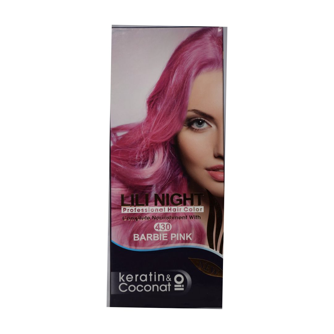 کیت رنگ مو لی لی نایت شماره 430 حجم 120 میلی لیتر رنگ صورتی
