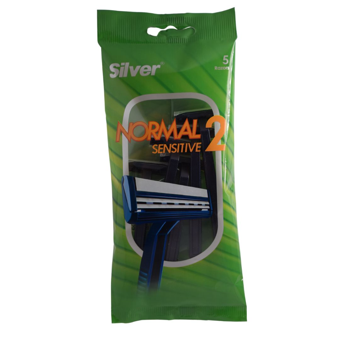 خودتراش سيلور مدل Normal 2 Sensitive بسته 5 عددي سیلور