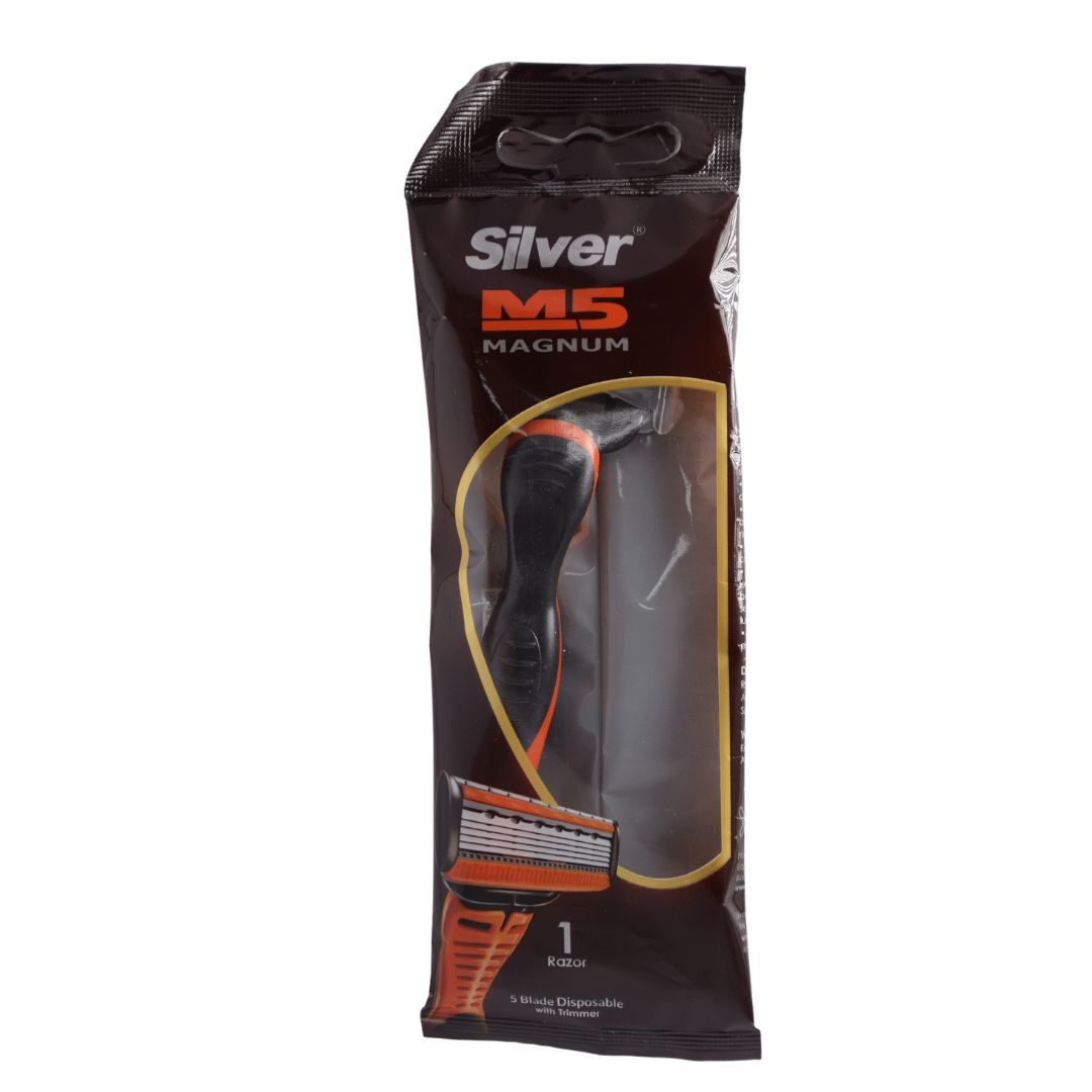 تيغ سیلور  چند بار مصرف 5 لبه ام 5 مگنوم (پک 1 عددی) Silver  m5 magnum