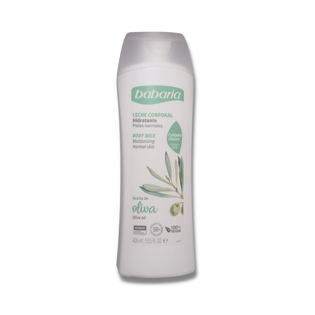 شیر بدن باباریا حاوی روغن زیتون 400 میلی لیتر
