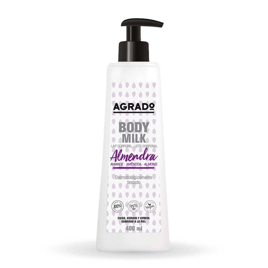 لوسیون بدن آگرادو مدل روغن بادام حجم 400 میلی لیتر