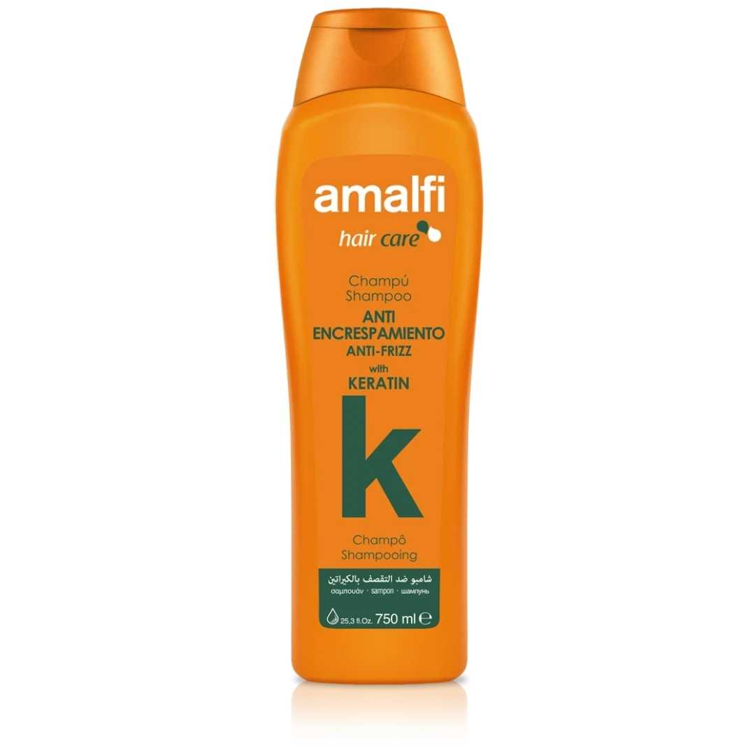 شامپو سر کراتینه ضد وز نارنجی 750 میل آمالفی
