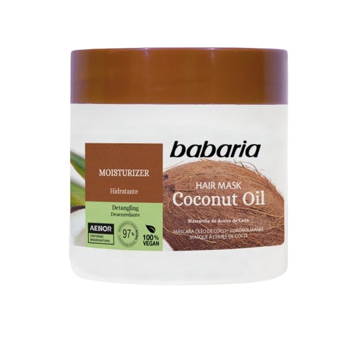 ماسک مو باباریا حاوی روغن نارگیل و آلوئه ورا 400میلی لیتر