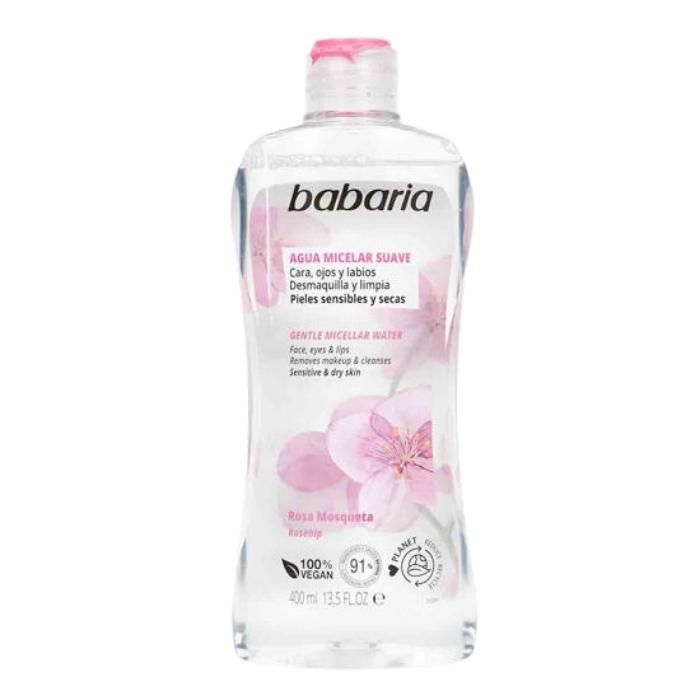 میسلار واتر پاک کننده آرایش چشم، لب و صورت باباریا حجم 300 میلی لیتر