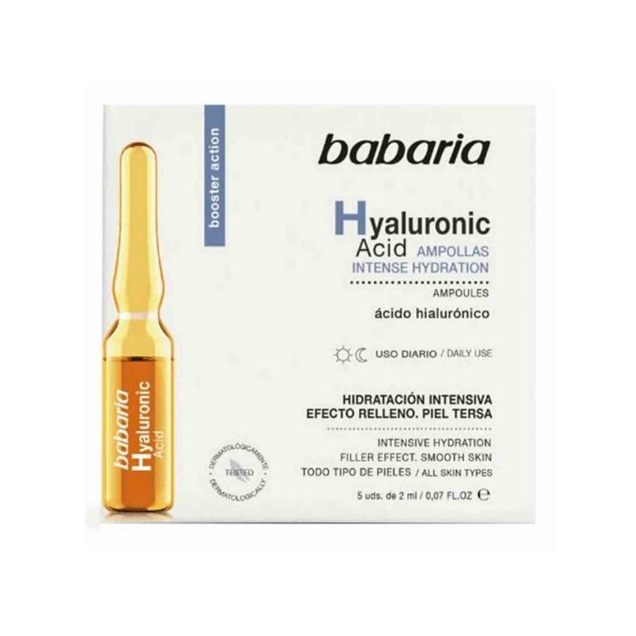 ویال و آمپول مرطوب کننده قوی باباریا حاوی هیالورونیک اسید بسته 5 عددی