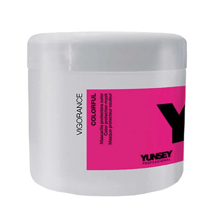 ماسک تثبیت کننده رنگ مو یانسی مدل محافظ و ترمیم کننده موی رنگ شده حجم 500 میل